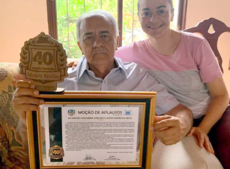 Aos 81 anos, Moisés Avelino completou 40 anos de filiação ao MBD
