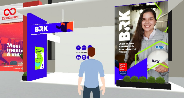 BRK no Click Carreira, espaço virtual para desenvolvimento de carreiras.