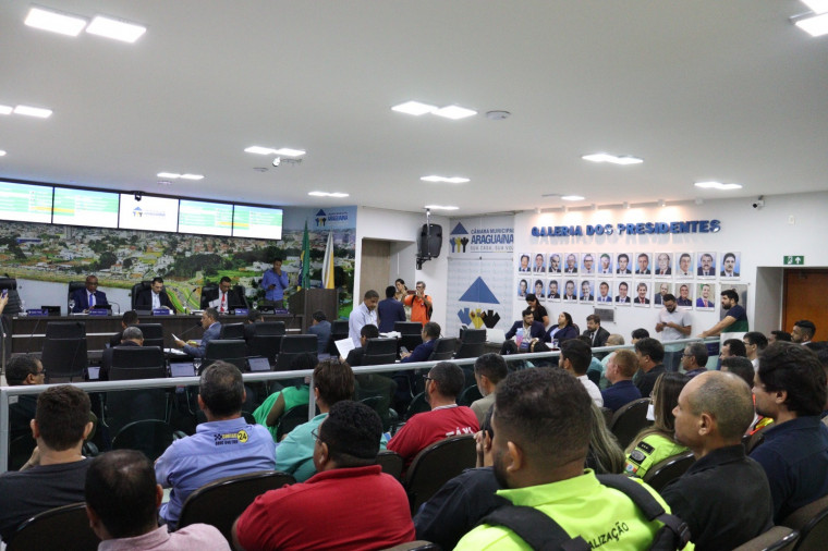 Audiência sobre o serviços de transporte de aplicativo em Araguaína