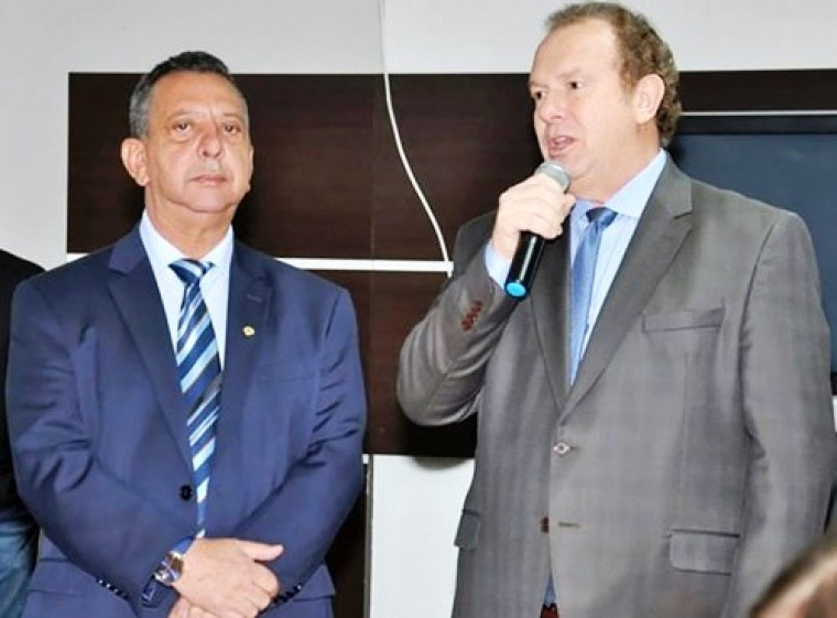 Presidente da AL, Antônio Andrade, e governador Mauro Carlesse