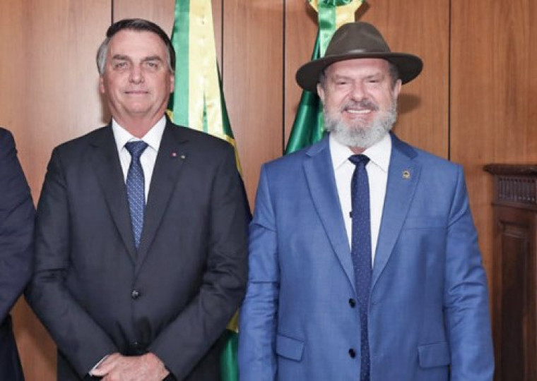 Presidente Bolsonaro e governador Mauro Carlesse