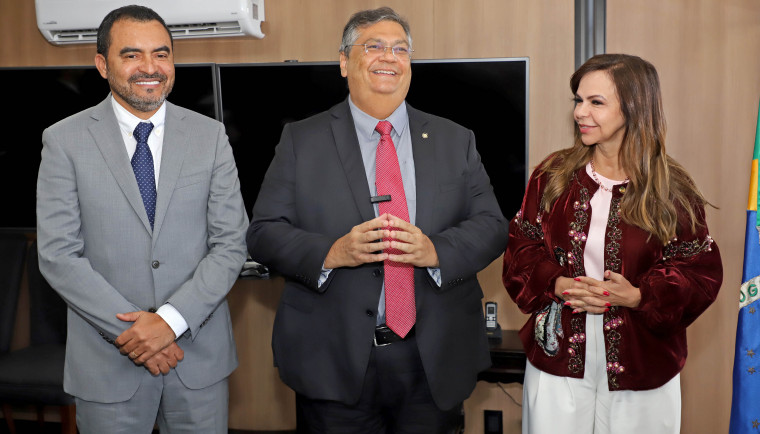 Governador Wanderlei Barbosa durante reunião com o ministro da Justiça e Segurança Pública