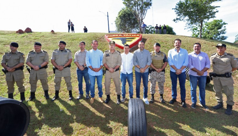 Cerimônia de inauguração da base da Força Tática do 2° BPM