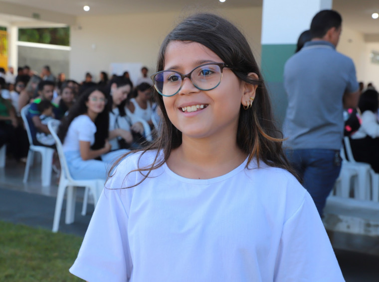 Aluna Manoela Fonseca disse que amou a nova escola