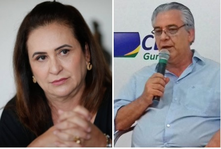 Senadora Kátia Abreu e ex-secretário César Simoni