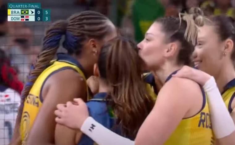Brasil passa fácil pela República Dominicana e vai à semifinal do vôlei feminino nas Olimpíadas