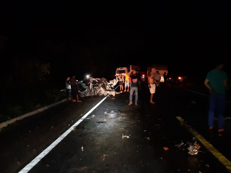 O acidente aconteceu na altura do KM 181 da rodovia próximo a Araguaína