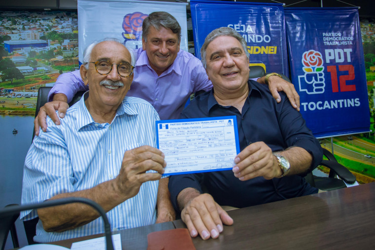 Filiação do ex-prefeito de Araguaína, Paulo Sidnei, no PDT.