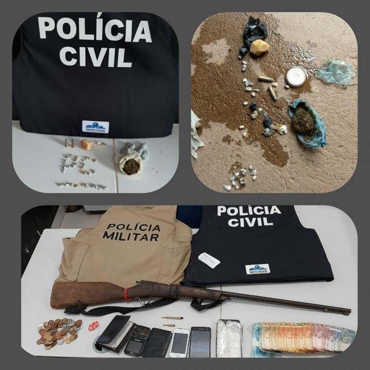 Material apreendido foi entregue à autoridade policial da Central da Atendimento da PC em Arraias
