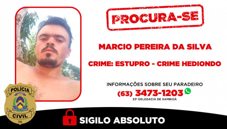 Quem souber de informações sobre o seu paradeiro, entre em contato com a Polícia