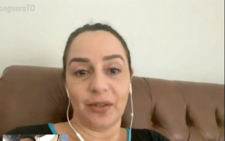Advogada Kellen Pedreira, 44 anos, foi a paciente nº 1 no Tocantins