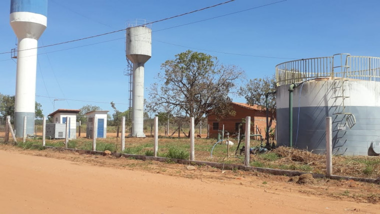 Central de Distribuição de água em Campos Lindos.