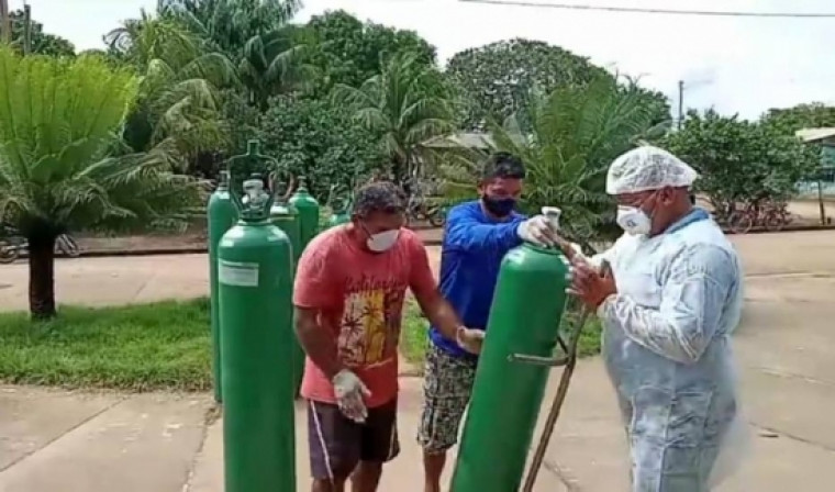 Oxigênio chegando ao município de Faro, no Pará
