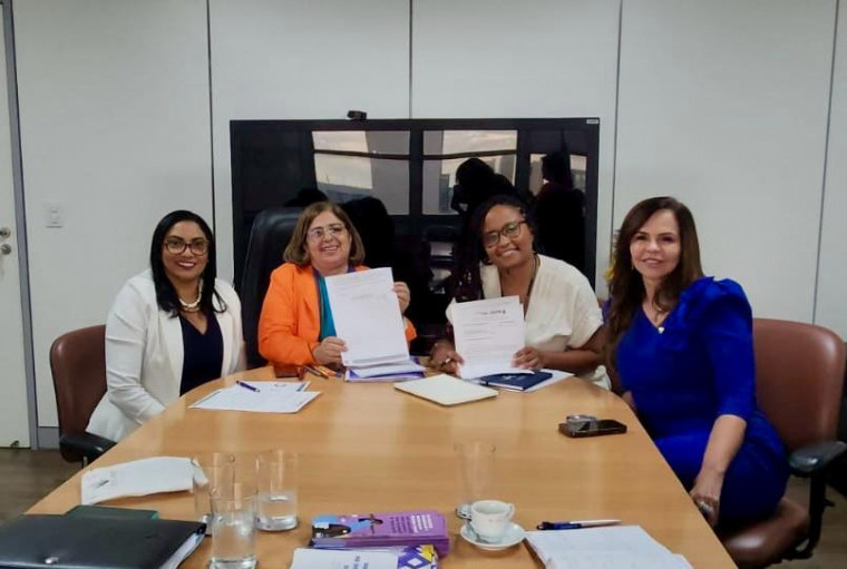 Reunião sobre o projeto Casa da Mulher Brasileira.