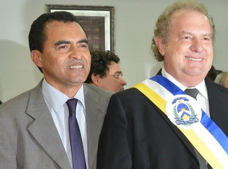 Wanderlei Barbosa (esq.) e Mauro Carlesse