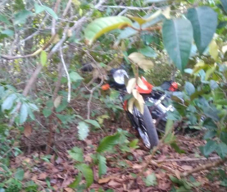 Motocicleta no matagal