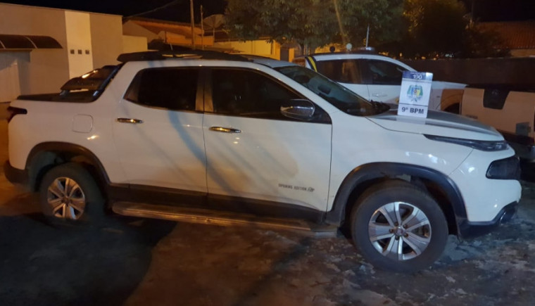Veículo recuperado pela PM em São Miguel