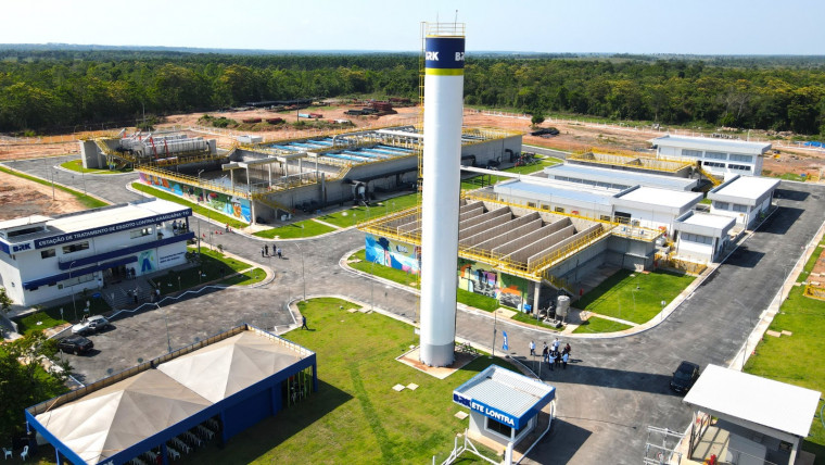 Estação de tratamento de esgoto inaugurado recentemente em Araguaína.