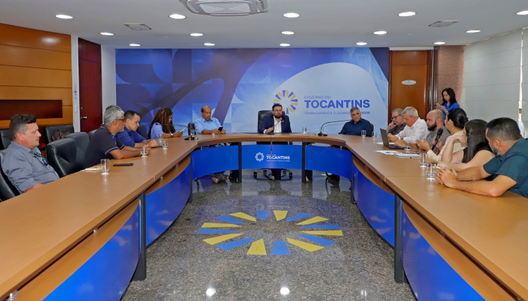 Reunião com os representantes de veículos de comunicação do Tocantins.