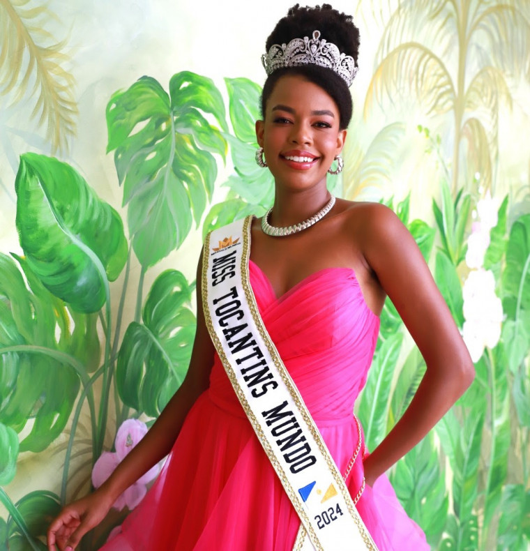 Eleita Miss Tocantins Mundo 2024, Jackelyne Emannuelle tem 21 anos e mora em Araguaína