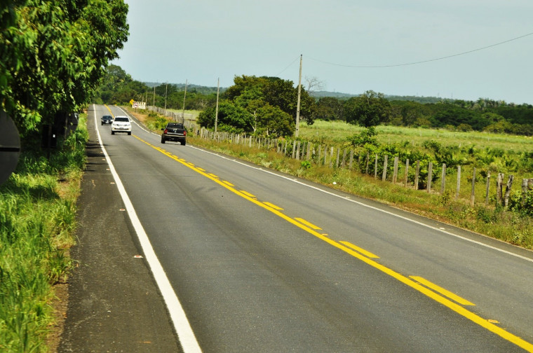 Trecho da TO-342, entre Miracema e Miranorte, que passa a se chamar Rodovia Monsenhor Rui Cavalcante
