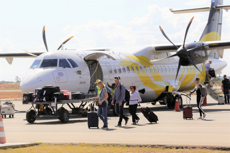 Atualmente são três voos por semana na linha de Araguaína a Brasília, operada pela VoePass/Gol