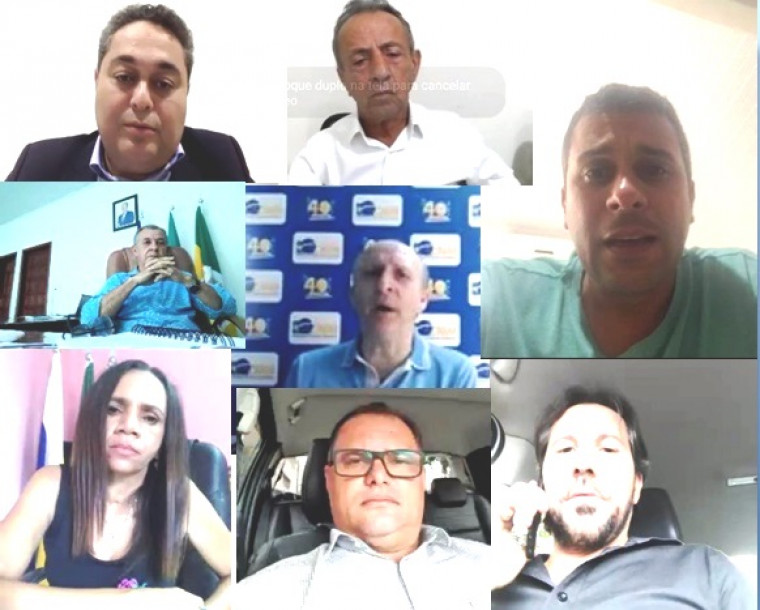 Webconferência entre prefeitos e Confederação Nacional dos Municípios