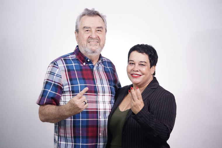 Chapa majoritária com Célio Moura e Silene Borges