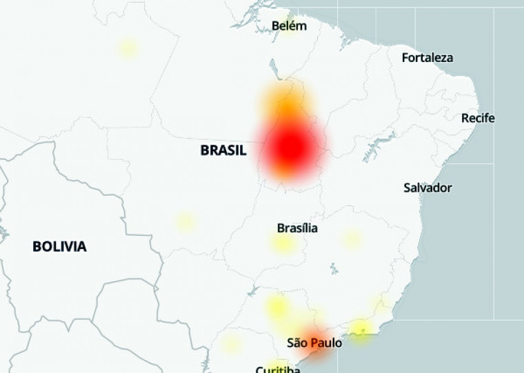 Segundo o site downdetector.com.br o apagão atingiu todo estado