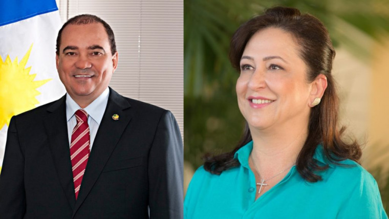 Ex-senador Vicentinho Alves e senadora Kátia Abreu