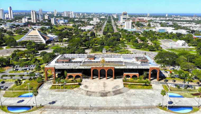 Palácio Araguaia, sede do governo do estado.