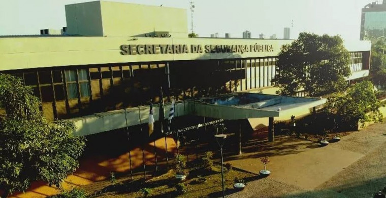 Sede da Secretaria de Segurança Pública, em Palmas.