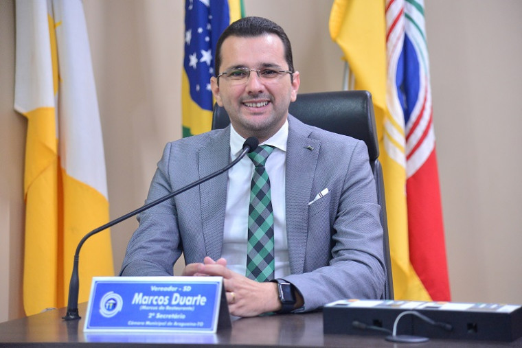 Vereador Marcus Duarte (SD) está no seu primeiro mandato