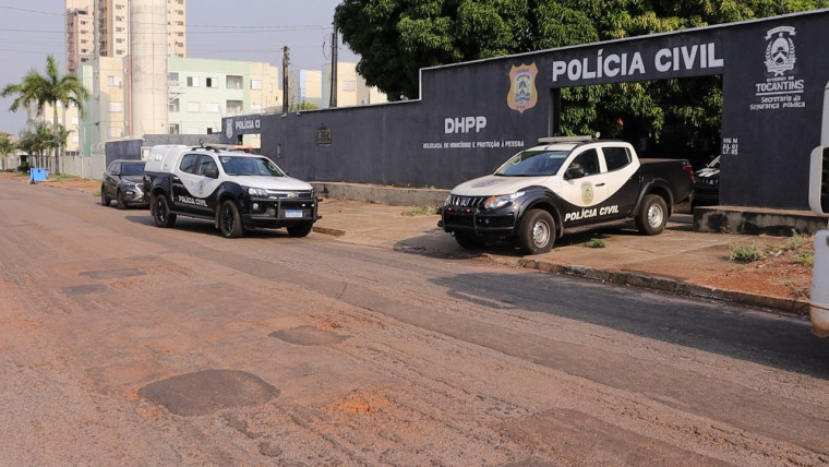 Sede da DHPP, em Palmas, delegacia que acompanha o caso
