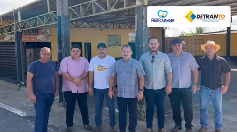 Encontro com os representantes do Detran e Ciretran com o prefeito de Muricilândia.