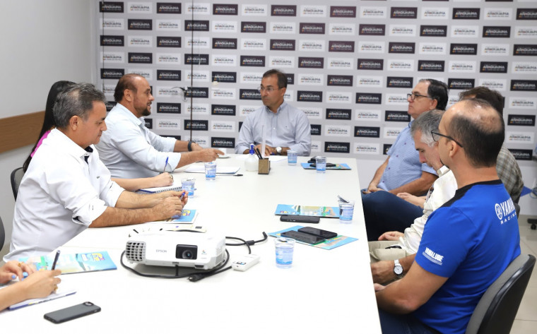 Reunião com representantes da Aciara sobre o aeroporto de Araguaína.