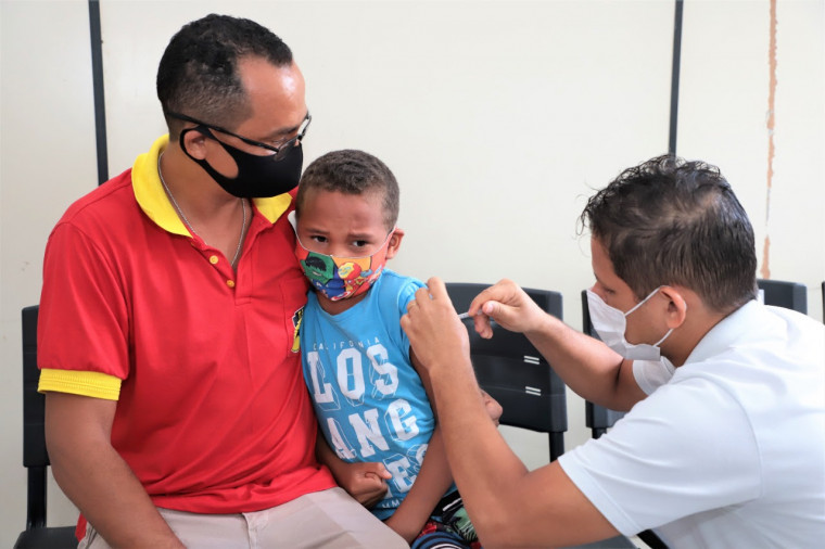 Vacinação para crianças a partir dos 8 anos em Araguaína.
