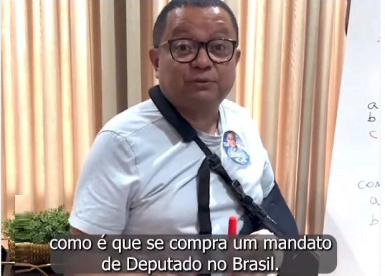 Candidato explica em poucos minutos como se compra um mandato no Brasil