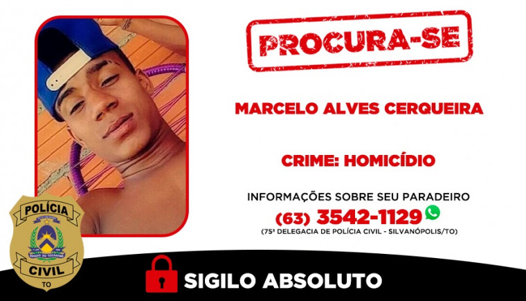 Procurado: Marcelo Alves Cerqueira, 30 anos
