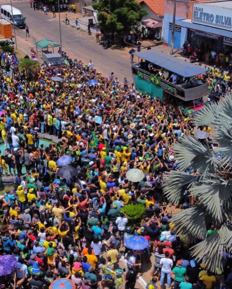 Bolsonaro passou por várias cidades do Bico do Papagaio