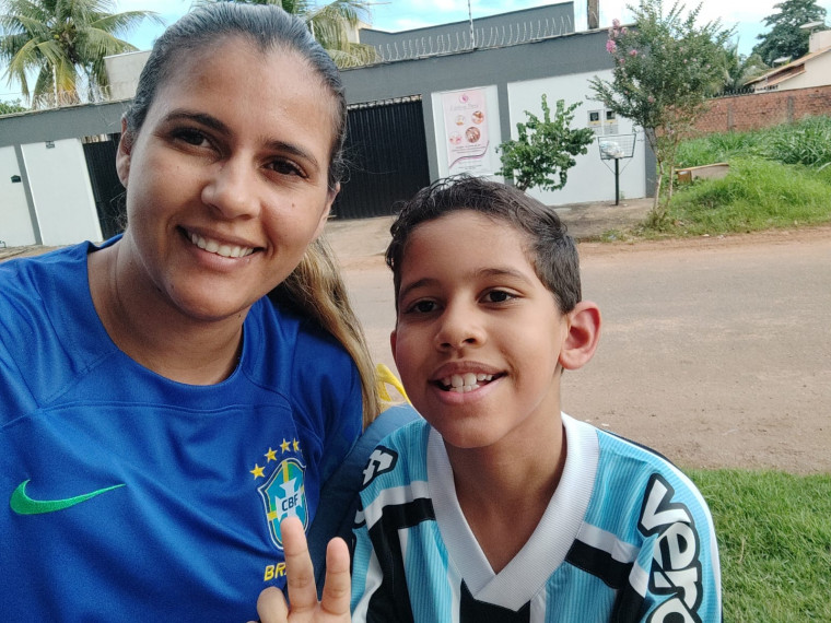 Lívia Silva, mãe do Gabriel, 9 anos, com autismo.
