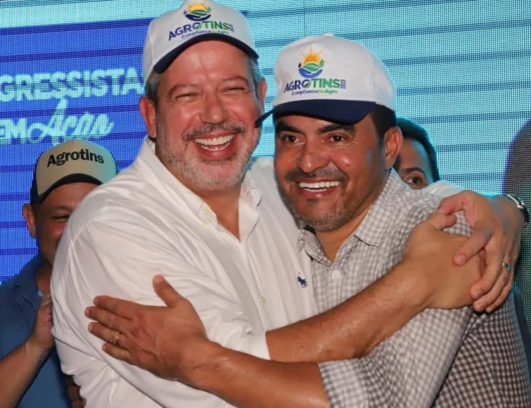 Arthur Lira (PP-AL) junto com o governador do Tocantins, Wanderlei Barbosa
