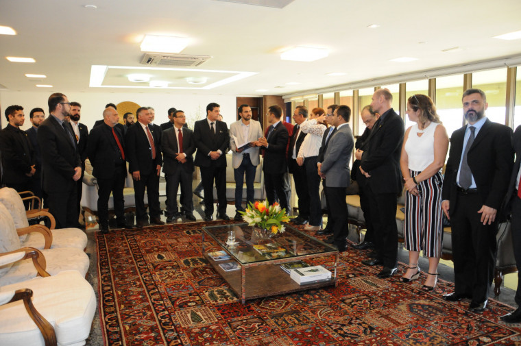 Delegados são recebidos pelo vice-governador no Palácio Araguaia