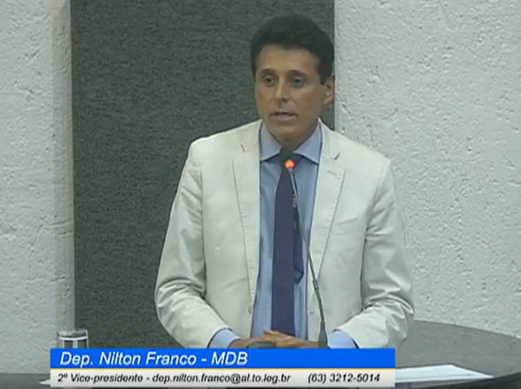 Nilton Franco foi um dos que defendeu a liberdade do ex-governador e colega de partido