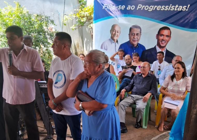 Evento de filiação do pré-candidato a prefeito João Maria ao Progressistas em Aragominas