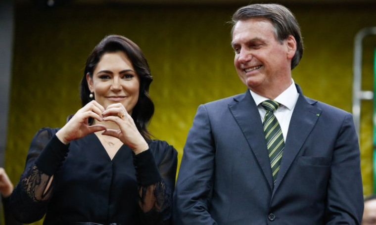 Michelle e Bolsonaro
