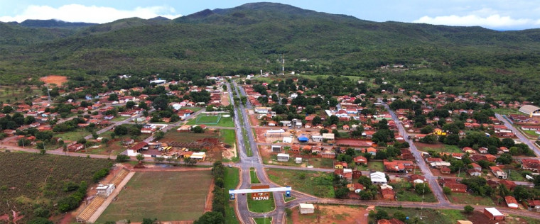 Cidade de Taipas, no Tocantins.