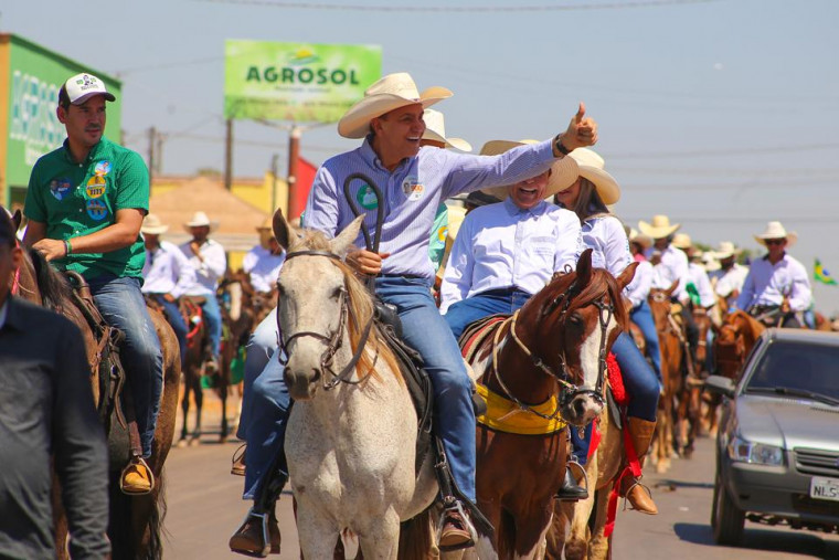 Ataídes participou da cavalgada de Colinas do Tocantins