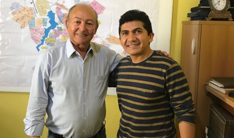 Vereador Carlos Silva e deputado Lázaro Botelho (PP)