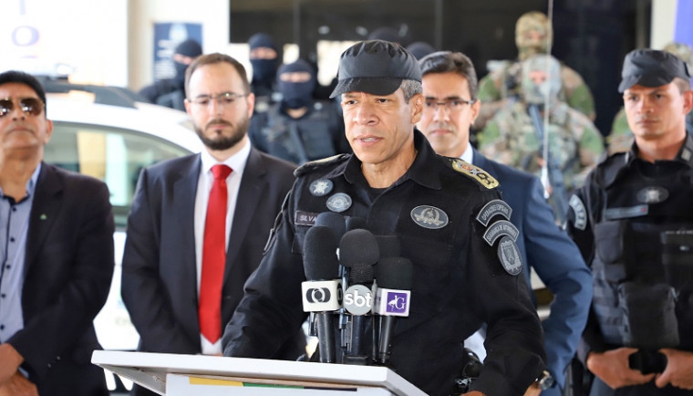 Comandante-geral da Polícia Militar, Coronel Júlio Silva Neto, na entrevista